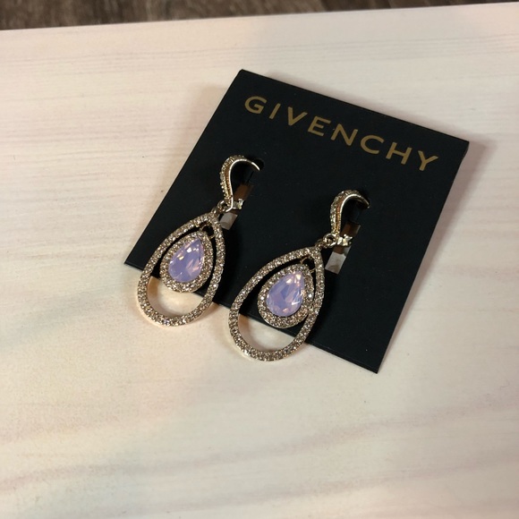 Givenchy Jewelry - GIVENCHY tear drop halo earrings